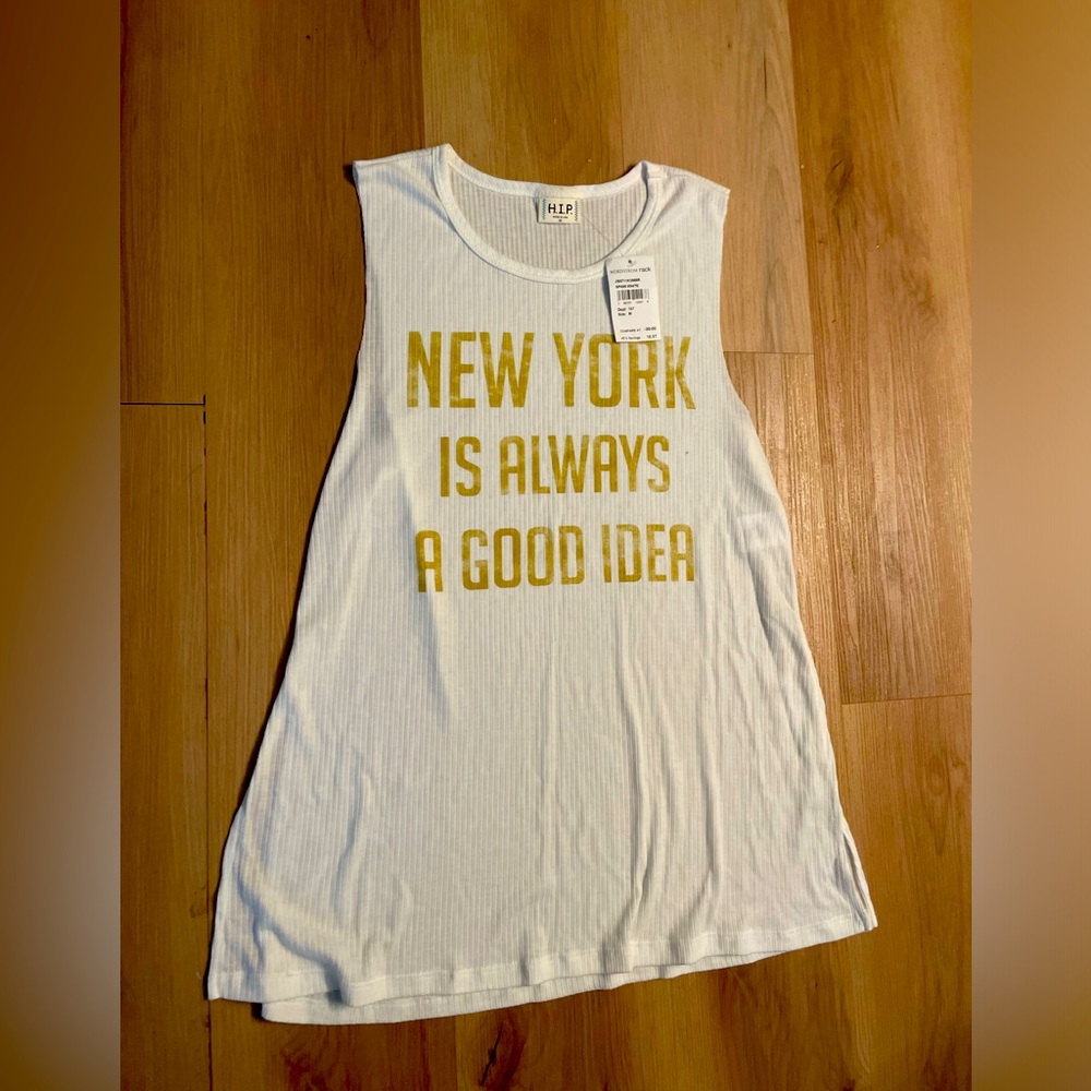 Funky tank ‘New York is always a good idea”